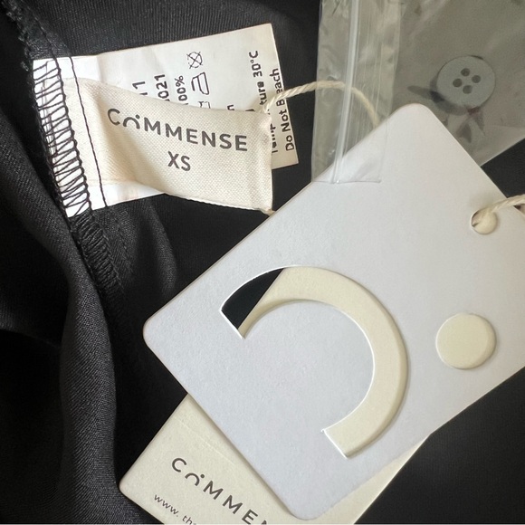 Commense Hold My Pearls Open Back Satin Long Dress Sz XS - Picture 12 of 16